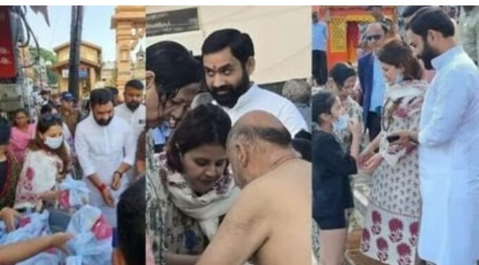 हरिद्वार,महेंद्र सिंह धोनी की पत्नी साक्षी पहुंचीं हरिद्वार