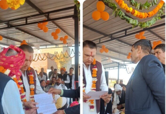 राजस्थान,संविदा पर सेवाएं दे रहे पूर्व सैनिकों का वेतन बढ़ाने के लिए विधायक को दिया ज्ञापन ।