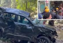 उत्तराखंड, कैंची धाम के पास सड़क हादसा तीन की मौत चार घायल