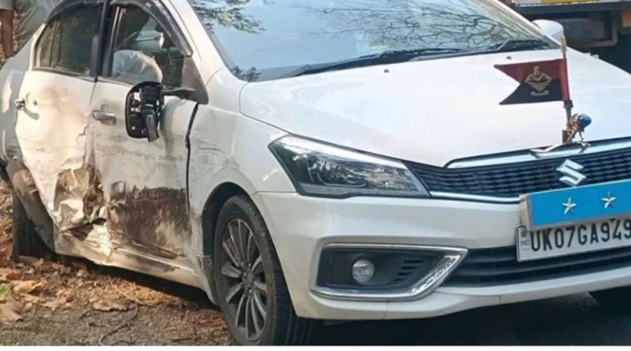 ऋषिकेश,आईजी अनंत शंकर का वाहन दुर्घटनाग्रस्त 