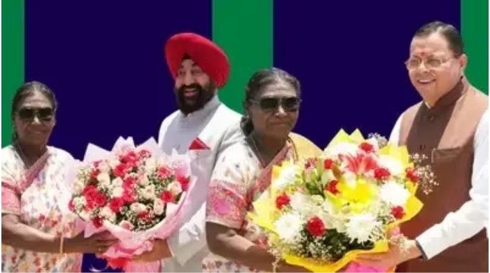 उत्तराखंड, दो दिवसीय दौरे पर देहरादून पहुंची राष्ट्रपति द्रौपदी मुर्मू